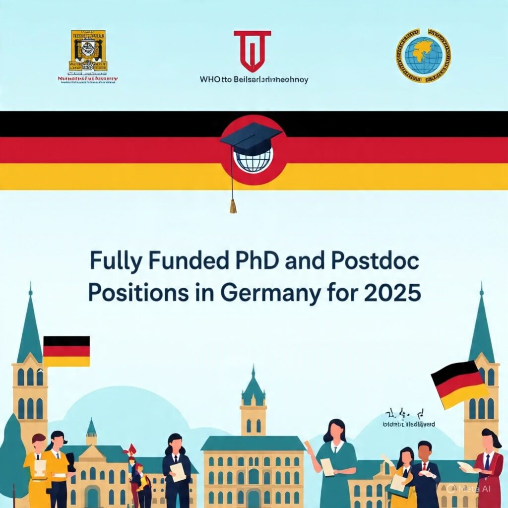 Fully Funded PhD and Postdoc Positions in Germany