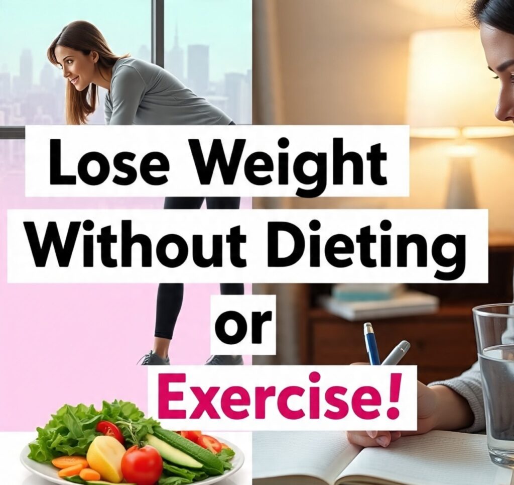 lose weight without diet or gym