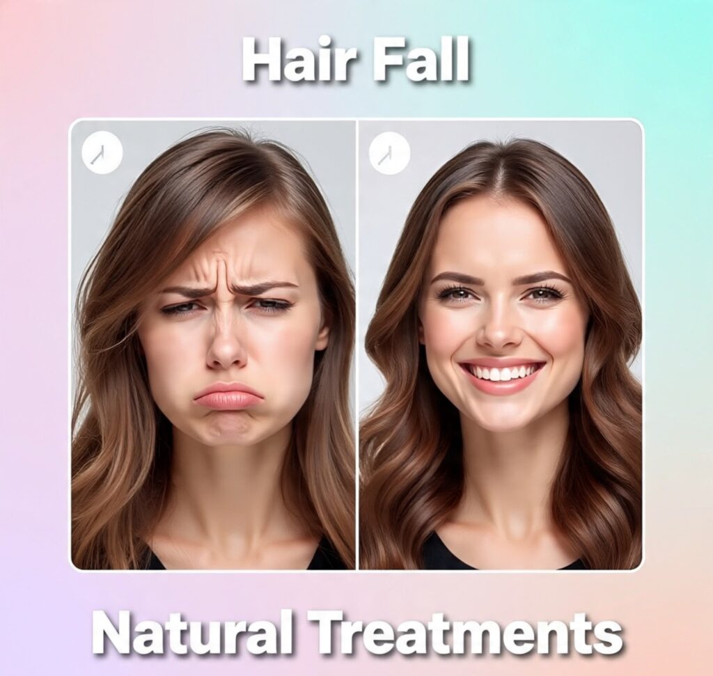 hair fall and its natural treatments.